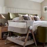 Mamas & Papas Lua 2 Bedside Crib - Mocha