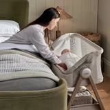 Mamas & Papas Lua 2 Bedside Crib - Mocha