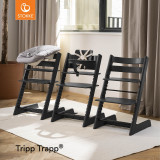 STOKKE TRIPP TRAPP No.4 黒 ブラック ベビーチェア トリップ トラップ/チェア×ベビーセット/ブラック(ブラック