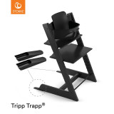 Stokke® Tripp Trapp® Highchair Baby Set - Black