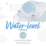 Angelcare Soft-Touch Baby Bath Support - Aqua
