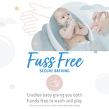 Angelcare Soft-Touch Baby Bath Support - Aqua