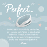 Angelcare Soft-Touch Baby Bath Support - Aqua