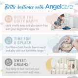 Angelcare Soft-Touch Baby Bath Support - Aqua