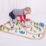 Bigjigs Town and Country Train Set