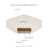 Little Green Sheep Natural Twist Mattress - 60 x 120cm