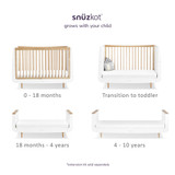 SnuzKot Skandi Cot Bed - Natural