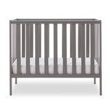 Obaby Bantam Space Saver Cot + Fibre Mattress - Taupe Grey (low)