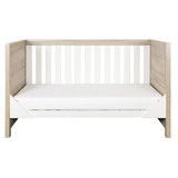 Tutti Bambini Modena 2 Piece Room Set - Oak / White - cot bed - sofe mode - front
