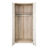Tutti Bambini Modena Wardrobe - Oak/White - inside view