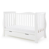 Obaby Stamford Luxe Sleigh 3 Piece Room Set - White