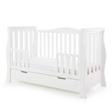 Obaby Stamford Luxe Sleigh 3 Piece Room Set - White