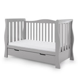 Obaby Stamford Luxe Sleigh 5 Piece Room Set - Warm Grey