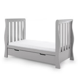 Obaby Stamford Luxe Sleigh 5 Piece Room Set - Warm Grey