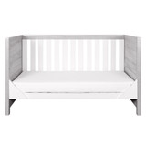 Tutti Bambini Modena Cot Bed - Grey Ash / White (sofa front)