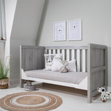 Tutti Bambini Modena Cot Bed - Grey Ash / White