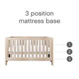 Tutti Bambini Modena Cot Bed - Oak (side)