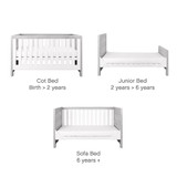 Tutti Bambini Modena 2 Piece Room Set - Grey Ash / White