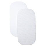 Shnuggle Air Cot Fitted Sheets - Grey Clouds