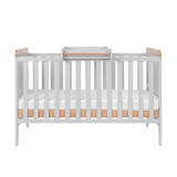 Tutti Bambini Rio Cot Bed with Cot Top Changer & Mattress - Grey/Oak - set - front