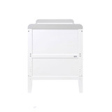 Tutti Bambini Rio Cot Bed with Cot Top Changer & Mattress - White/Dove Grey - side