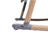 Tutti Bambini CoZee® Air Bedside Crib - Oak and Charcoal (rocking arches)