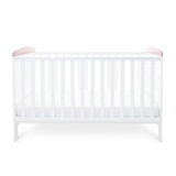 Ickle Bubba Style Cot Bed - Elephant Love Pink