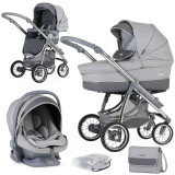 Bebecar Pack Ip Op Classic XL Trio Travel System + FREE Bag - Pewter (005)
