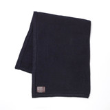 Little Green Sheep Organic Knitted Fleece Baby Blanket - Midnight