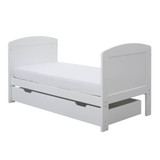 Ickle Bubba Coleby Mini Cot Bed & Under Drawer - White