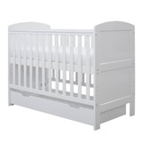Ickle Bubba Coleby Mini Cot Bed & Under Drawer - White