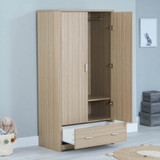 Babymore Luno/Veni Wardrobe - Warm Oak