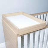 Babymore Luno/Veni Cot Top Changer - Oak