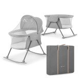 Kinderkraft Lovi 3-in-1 Baby Crib - Grey