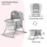 Kinderkraft Lovi 3-in-1 Baby Crib - Grey