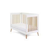 Obaby Maya Mini Cot Bed - White with Natural