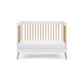 Obaby Maya Mini Cot Bed - White with Natural