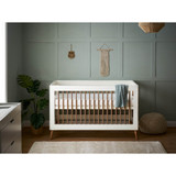 Obaby Maya Cot Bed - White with Natural