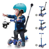 Micro Mini 3in1 Deluxe Scooter + FREE Bell - Blue