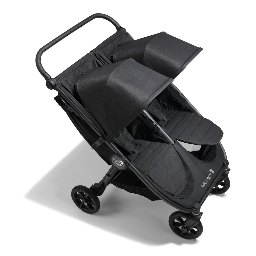 Baby Jogger City Mini GT2 Double + 2 Carrycots Opulent Black