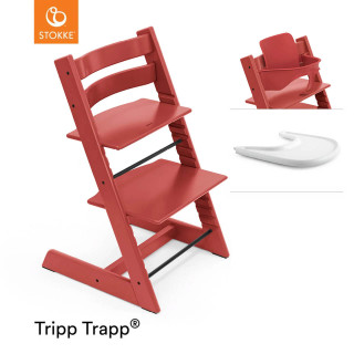 Stokke® Tripp Trapp® Highchair + FREE Baby Set - Hazy Grey