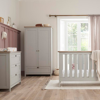 Verona 3 Piece Room Set - Dove Grey/Oak