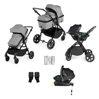 Ickle Bubba Cosmo Black Frame Travel System with Stratus i-Size