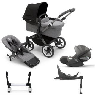 Donkey 5 Mono Cloud T Travel System on Graphite/Grey Chassis inc. FREE Rocker - Choose Your Colour