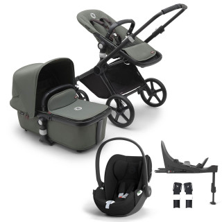 Fox Cub Cloud T i-Size Travel System inc. FREE Rocker - Black/Forest Green