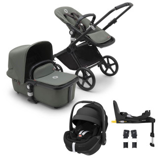 Fox Cub Pebble 360 Pro2 Travel System inc. FREE Rocker - Black/Forest Green