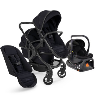 Peach 7 Double + Cocoon i-Size & Base - Black Edition