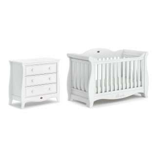 Sleigh Royale 2 Piece Room Set (with Chest) - White