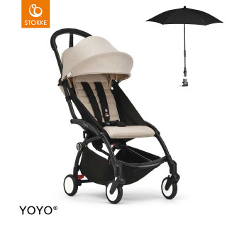 Stokke® YOYO³ Stroller from 6 months - Stone | Winstanleys Pramworld