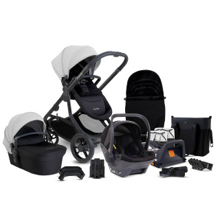 Orange 4 Complete Travel System with Cocoon & Base - Glacier/Black